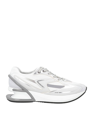 FENDI Sneakers Weiß Gewebefasern, Leder