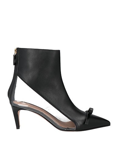 RED(V) Ankle boot Black Leather, PVC - Polyvinyl chloride