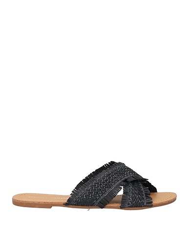 FRANCESCO MILANO Sandalen Schwarz Gewebefasern