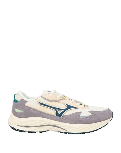 MIZUNO Sneakers Ivory Leather, Textile fibres