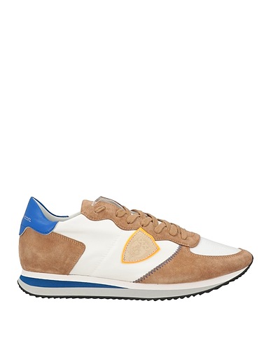 PHILIPPE MODEL Sneakers Hellbraun Leder, Gewebefasern