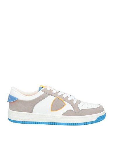PHILIPPE MODEL Sneakers Grey Leather, Textile fibres