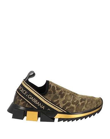 DOLCE&GABBANA Sneakers Platinum 70% Polyester, 10% Polyamide, 10% Cotton, 5% Viscose, 5% Elastane