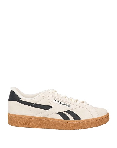 REEBOK Sneakers Hellgrau Leder, Gewebefasern