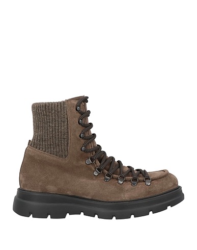 GIOVANNI CONTI Ankle boot Lead Leather, Textile fibers