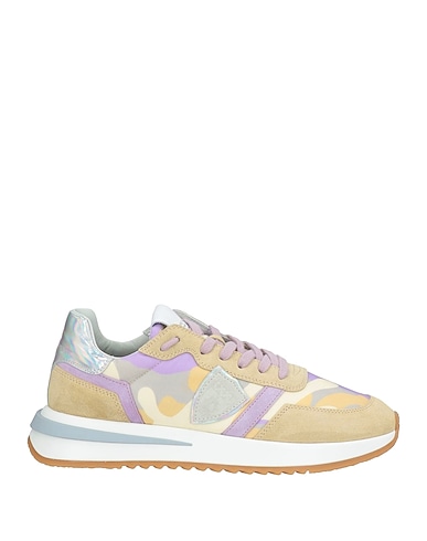 PHILIPPE MODEL Sneakers Sand Leather, Textile fibres