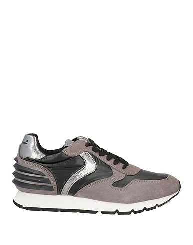 VOILE BLANCHE Sneakers Black Goat skin, Textile fibers