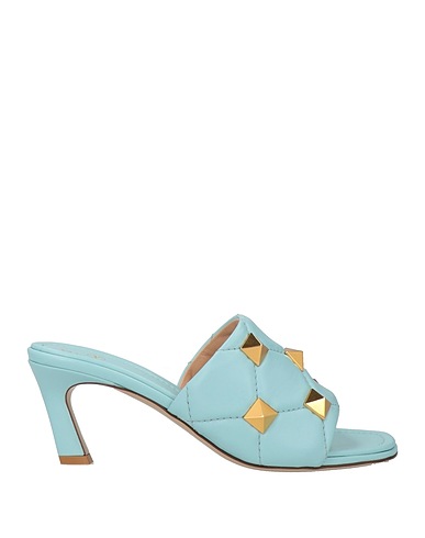 VALENTINO GARAVANI Sandals Light blue Leather