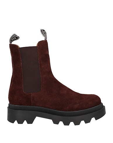 VOILE BLANCHE Ankle boot Dark brown Leather
