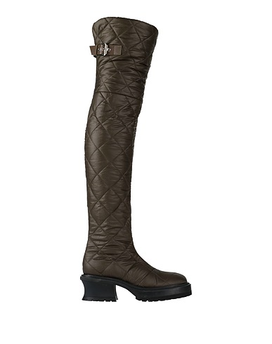 AGL Boots Dark green Textile fibers