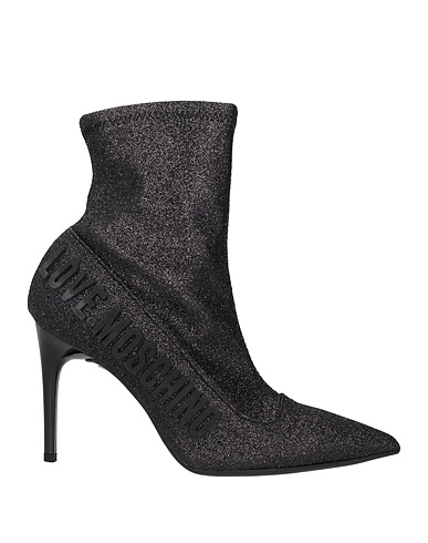 LOVE MOSCHINO Ankle boot Black Textile fibres