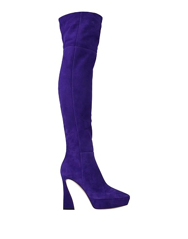 GIANVITO ROSSI Boots Dark purple Leather