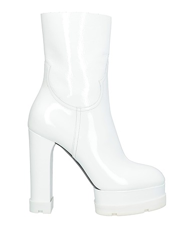 CASADEI Stivaletti Bianco Pelle