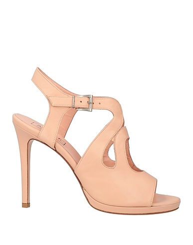 ANNA F. Sandals Light pink Leather