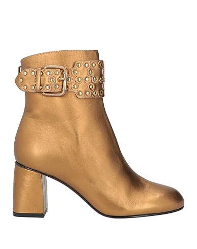 RED(V) Ankle boot Gold Leather