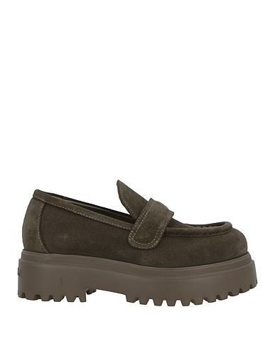 LE SILLA Loafers Military green 100% Calfskin