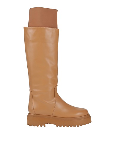 LE SILLA Boots Sand 100% Calfskin, Textile fibres