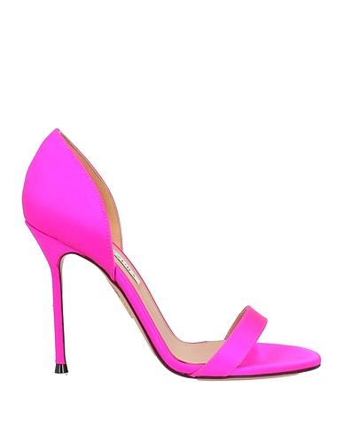 AQUAZZURA Sandals Fuchsia Textile fibres