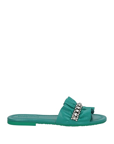 SEE BY CHLOÉ Sandals Emerald green Leather