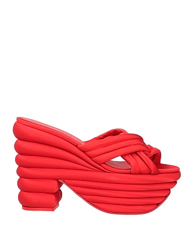 FERRAGAMO Sandals Red Textile fibers