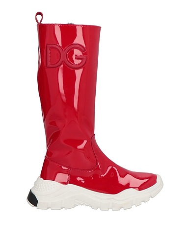 DOLCE&GABBANA Boots Red Calfskin