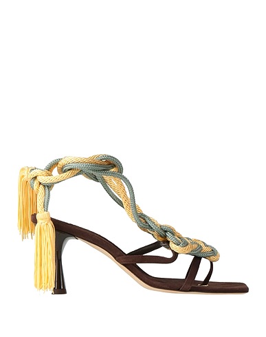 C LOVE Flip flops Dark brown Leather