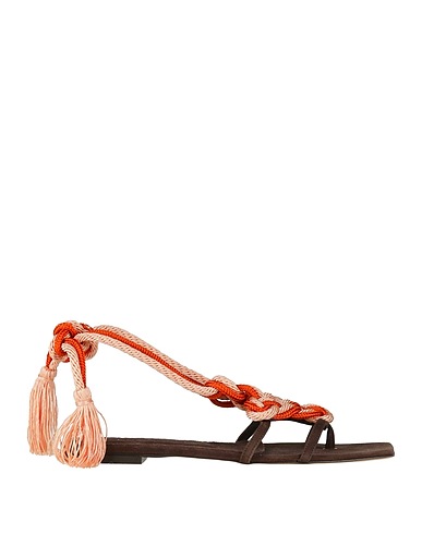 C LOVE Flip flops Orange Leather