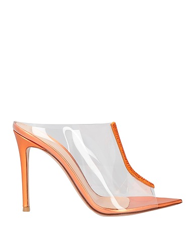 GIANVITO ROSSI Sandals Transparent Plastic, Leather