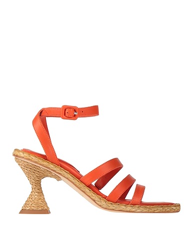 PALOMA BARCELÓ Espadrilles Orange Leather