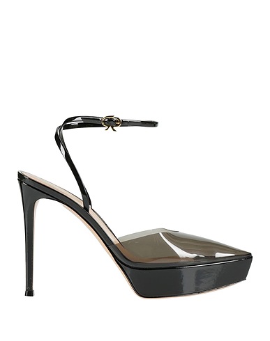 GIANVITO ROSSI Décolleté Nero Pelle, Plexiglas®