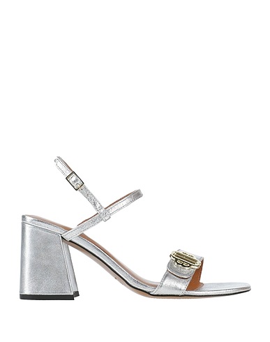 MAJE Sandals Silver Leather