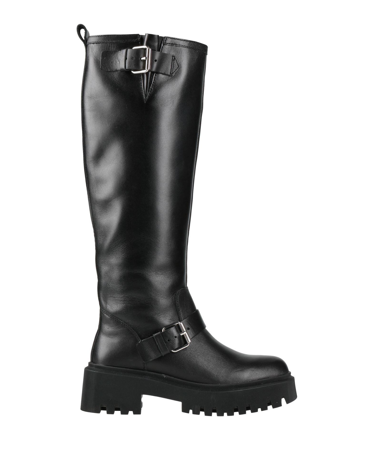 ブーツその他 VERSACE Woman Boots Black 1009474DVT2P 1B00P Versace Black Pin-point Boots In 1b00p Black | ModeSens