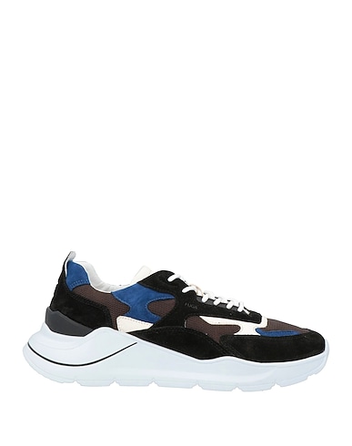 D.A.T.E. Sneakers Dark brown Leather, Textile fibers