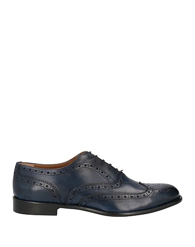 BALDININI Laced shoes Midnight blue Calfskin