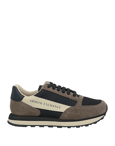 ARMANI EXCHANGE Sneakers Lead Leather, Textile fibers
