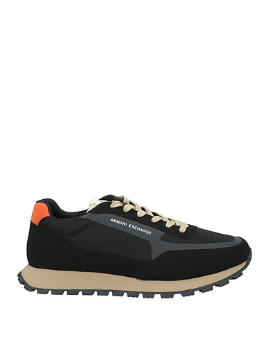 ARMANI EXCHANGE Sneakers Black Textile fibers