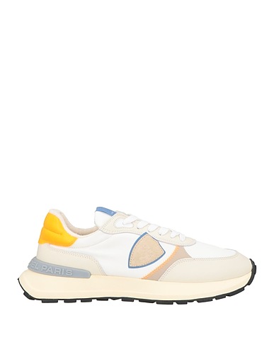 PHILIPPE MODEL Sneakers White Leather, Textile fibers