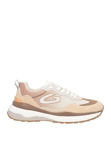 ALBERTO GUARDIANI Sneakers Beige Textile fibres, Leather