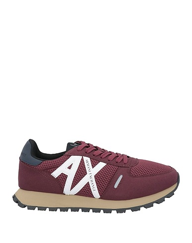 ARMANI EXCHANGE Sneakers Burgundy Textile fibres