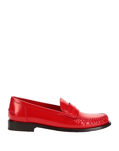 FERRAGAMO Loafers Red Leather