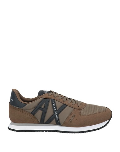 ARMANI EXCHANGE Sneakers Military green 100% Polyamide, Elastane, Polyester, Polyurethane