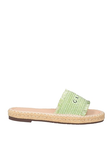 GAëLLE Paris Sandals Light green Textile fibres