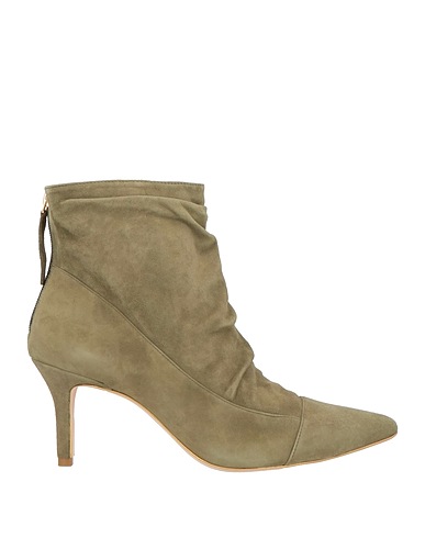 GOLD & ROUGE Ankle boot Military green Leather