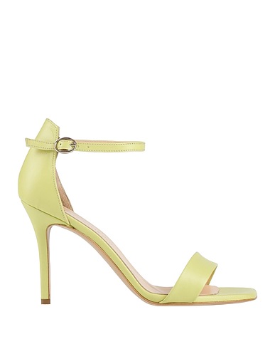MARC ELLIS Sandals Lime green Leather