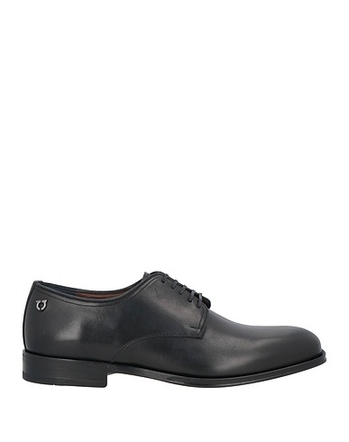 FERRAGAMO Laced shoes Black 100% Calfskin