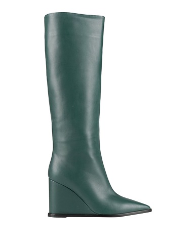 GIANVITO ROSSI Stivali Verde scuro 100% Pelle di vitello