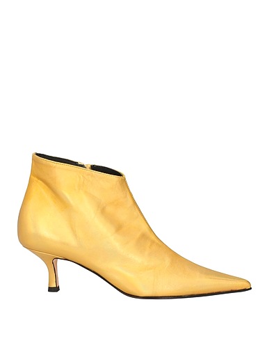 LUCA VALENTINI Ankle boot Gold Leather