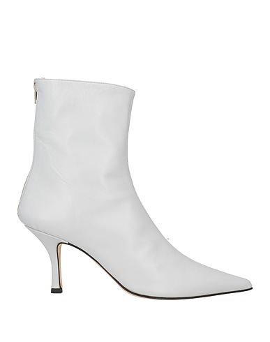 LUCA VALENTINI Ankle boot Light grey Leather