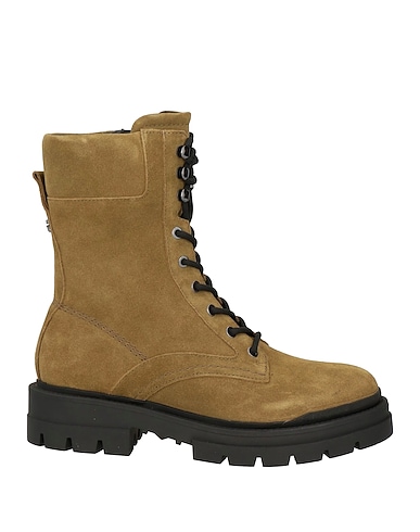 GUESS Ankle boot Military green Leather