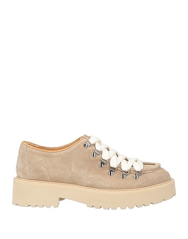 DOUCAL'S Schnürschuhe Hellgrau Leder